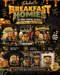 Breakfast Homies – 10 PNG Digital Design Bundle | High-Resolution Transparent Graphics